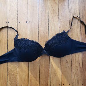 Calvin Klein Full Coverage Black Lace Bra 36B